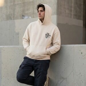 Kendrick Lamar Oklama The Big Steppers Tour 22 Hoodie Cream Size Small Fleece‎